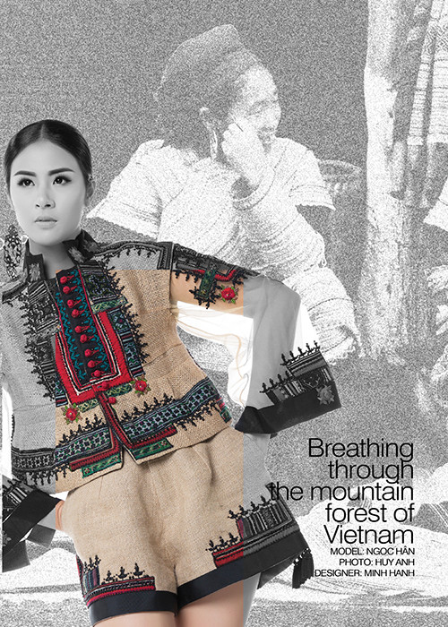 Hoa hậu Ngọc Hân (trong ảnh), người mẫu Thanh Tú, người mẫu Kim Dung cùng một số người mẫu Pháp sẽ đồng hành cùng sự kiện của NTK Minh Hạnh. 