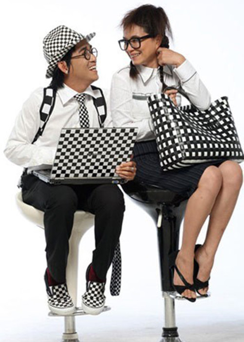 Năm 2008, Minh Thuận đã có vai diễn để đời trong bộ phim truyền hình “Cô gái xấu xí”. Trong phim, anh đóng vai Ninh Lâm - anh chàng thấp bé, nhẹ cân, luôn nhẹ dạ, cả tin và thích hoa văn kẻ ca-rô. (Ảnh: Zing) 