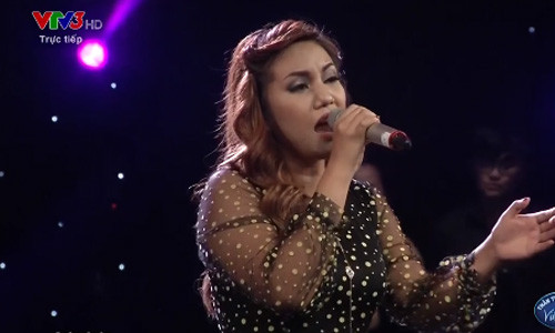 Viet Thang tam dan truoc Janice Phuong tai chung ket Vietnam Idol