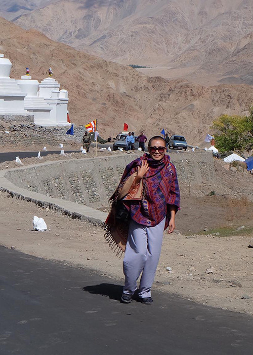 Khóa tu của Phương Thanh ở Ấn Độ đã kéo dài 13 ngày trên núi cao 4000 mét.