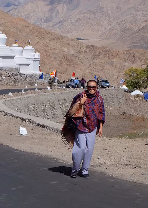 Khóa tu của Phương Thanh ở Ấn Độ đã kéo dài 13 ngày trên núi cao 4000 mét.