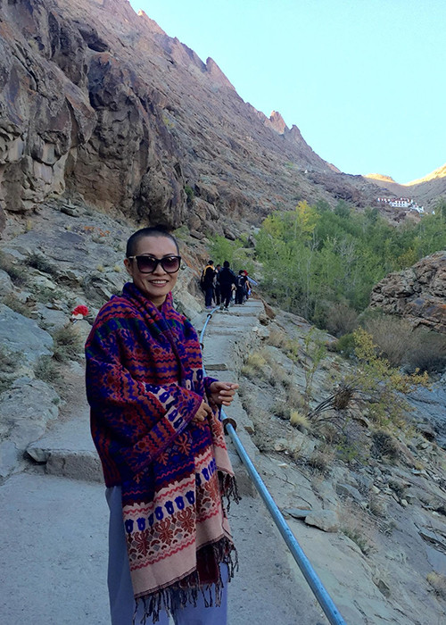 Phương Thanh từng giải thích lý do cô xuống tóc là vì đã giác ngộ đạo Phật.