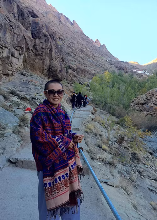 Phương Thanh từng giải thích lý do cô xuống tóc là vì đã giác ngộ đạo Phật.