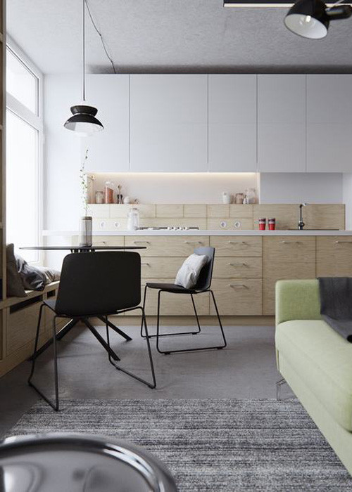 Thiết kế hiện đại, thanh lịch bằng các chi tiết tối giản là chìa khóa cho cáccăn hộ nhỏ. 