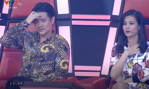 Ong Cao Thang nuc no khi loai thi sinh The Voice Kids