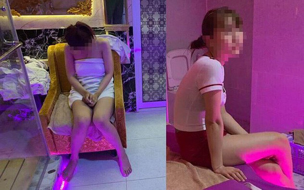 Ngoài “dịch vụ” massage, 2 cơ sở này còn để nữ tiếp viên thoát y và “tắm tiên” cùng khách Vip. Đoàn liên ngành đã lập biên bản xử lý 2 cơ sở massage trên. 