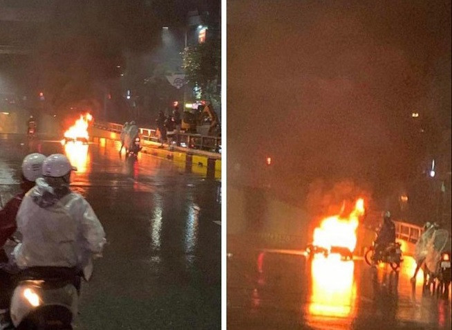 Va cham khien chay xe may, tai xe oto bo chay... linh an gi?