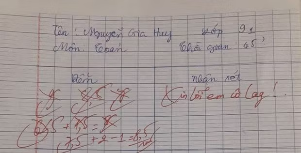 Xon xao co giao cham nham diem 7 lan, loi xin loi phia sau moi bat ngo