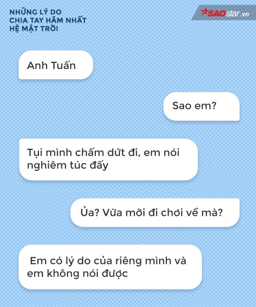 ”Em có lý do của mình và em không nói được”… trời ơi, trò đánh đố chăng? ”Em có lý do của mình và em không nói được”… trời ơi, trò đánh đố chăng?
