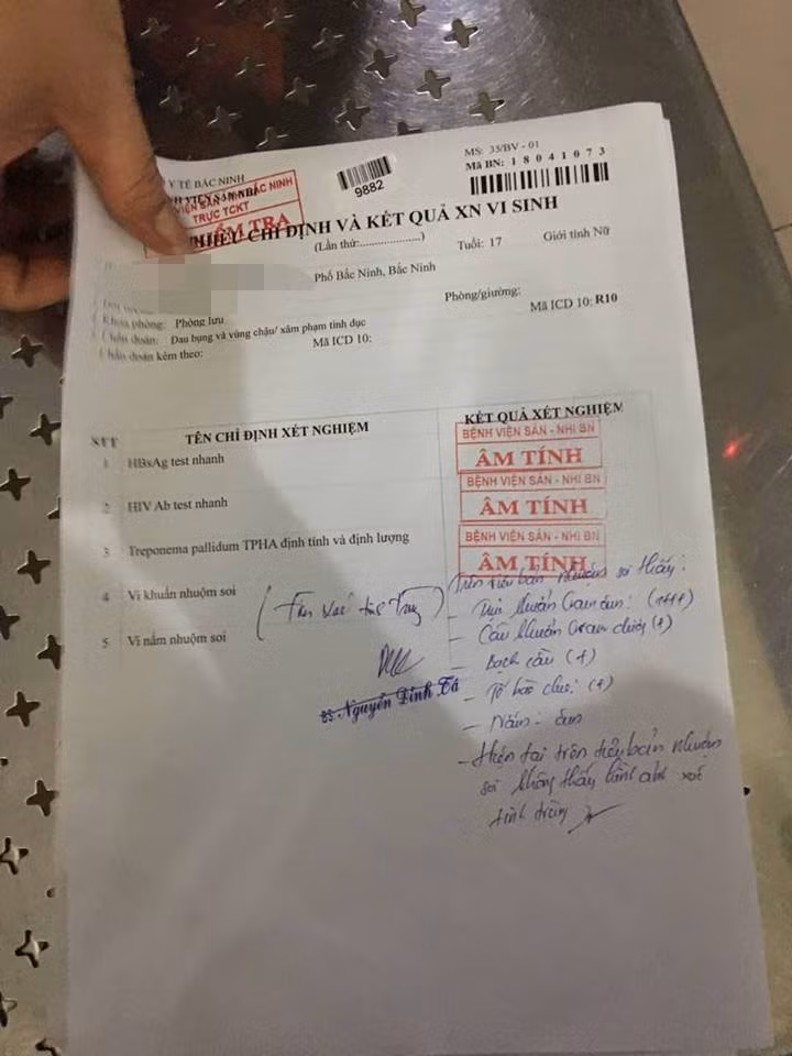 Kết quả xét nghiệm cho biết, không tìm thấy tinh trùng của ông H trên người nạn nhân.