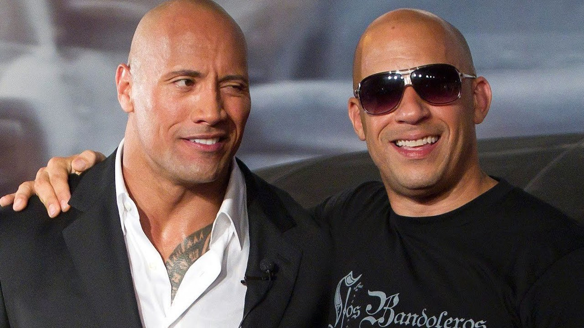 Bộ đôi cơ bắp The Rock và Vin Diesel của loạt phim 'Fast & Furious' vẫn luôn là những ông hoàng phòng vé và ông hoàng thu nhập tại Hollywood