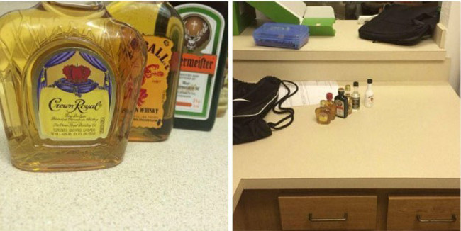 Khoe có cả tủ "rượu ngoại" nhưng sự thật lại không như ảnh.