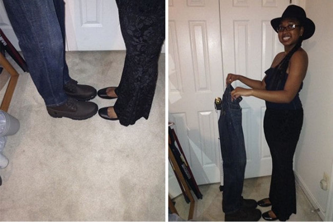 Chụp ảnh khoe "gấu" trá hình.