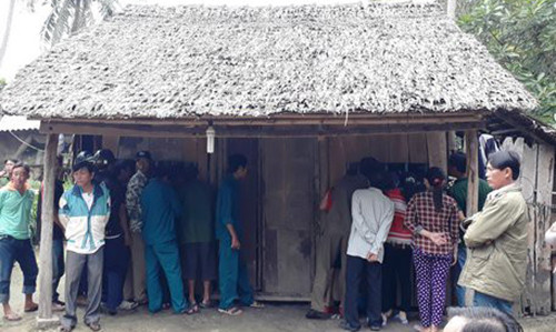 Ngôi nhà- nơi xảy ra thảm kịch gia đình.