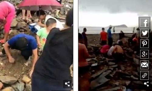 Do xo di tim kho bau tien co 100 nam sau bao Mangkhut o Trung Quoc