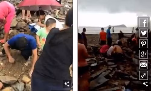 Do xo di tim kho bau tien co 100 nam sau bao Mangkhut o Trung Quoc