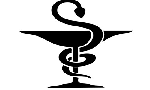 Rắn nhả nọc trên ly là biểu tượng của ngành dược.