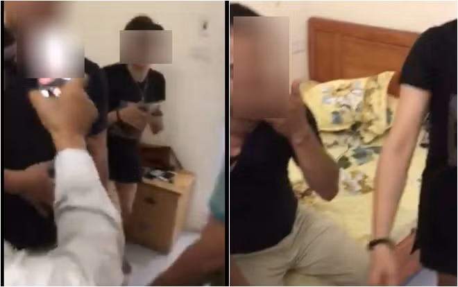 Bi bat qua tang vao nha nghi, nguoi dan ong van khang khang chi...