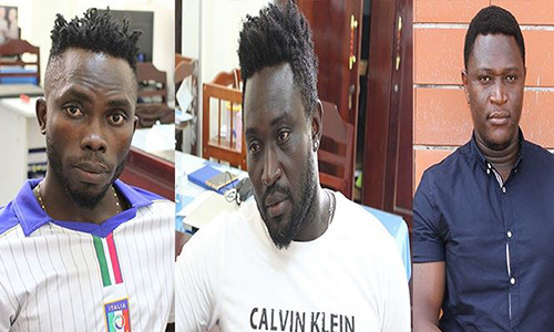 Các đối tượng người nước ngoài tại cơ quan điều tra.