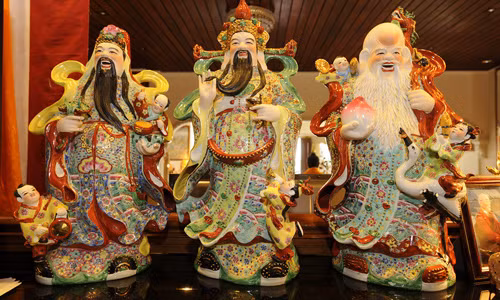 Meo dat tuong Phuc - Loc - Tho de Than Tai go cua dau nam