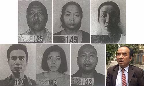 Các đối tượng trong vụ án.