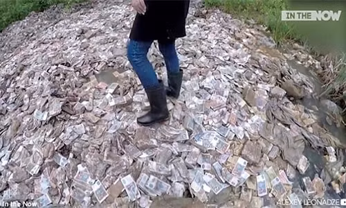 Núi tiền được các nhà thám hiểm Nga tìm được.