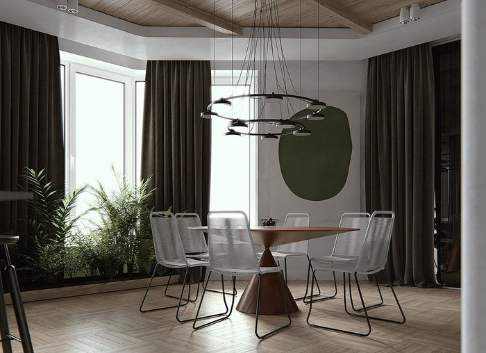 Và bên phòng ăn, những cây xanh vẫn đua nhau mọc, thể hiện sức sống dồi dào.