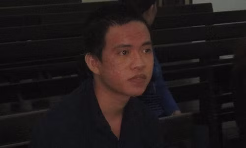 Bị cáo Nguyễn Khắc Hải tại phiên tòa.