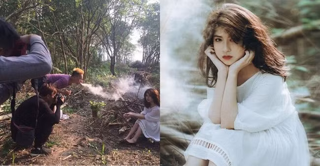 Chụp xong bức ảnh chắc anh chàng "sốc" khói mất.