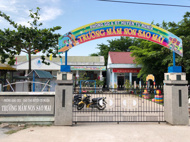 Trường Mần non Sao Mai, nơi xảy ra vụ việc.
