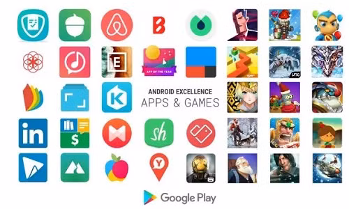 Kho ứng dụng Play Store của Google. Kho ứng dụng Play Store của Google.