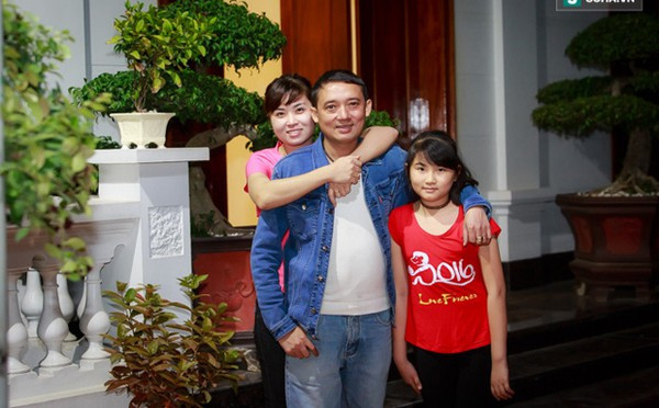 Hình ảnh hạnh phúc của gia đình Chiến Thắng.