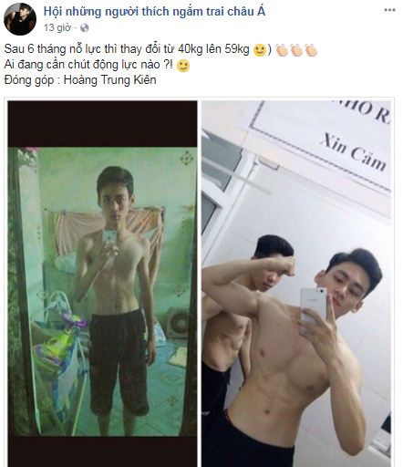 Sự thay đổi của chàng trai gây chú ý trên mạng. Ảnh chụp màn hình.