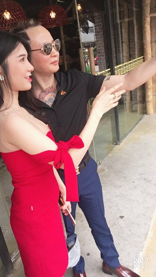 Diễn viên Tùng Dương và Thanh Bi trong một cảnh quay.