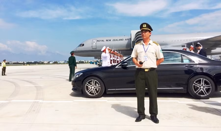 Ông Hà Hữu Hoàng - Phó Giám đốc Trung tâm An ninh hàng không được giao nhiệm vụ chỉ huy lực lượng ANHK đảm bảo an toàn cho các chuyến bay suốt Tuần lễ Cấp cao APEC.