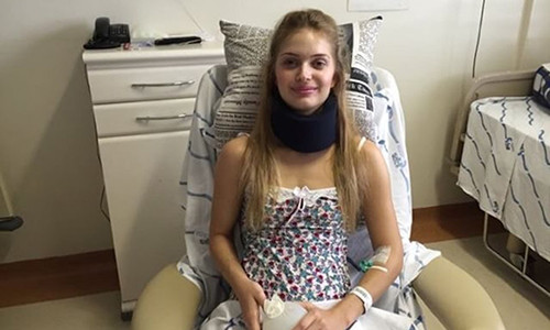 Marcelle Mancuso - nữ luật sư người Brazil gặp tai nạn khi tập gym và phải điều trị tại bệnh viện (Ảnh: Business Insider)