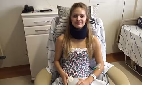 Marcelle Mancuso - nữ luật sư người Brazil gặp tai nạn khi tập gym và phải điều trị tại bệnh viện (Ảnh: Business Insider)