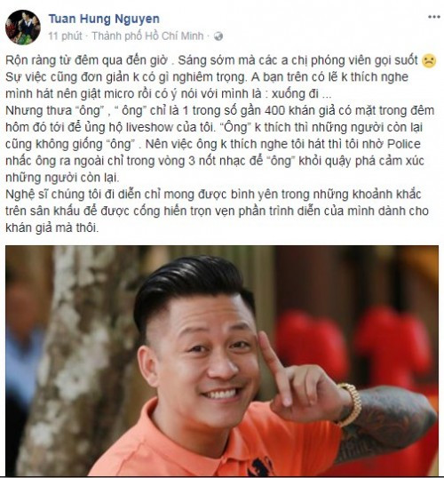 Bài đăng của Tuấn Hưng.