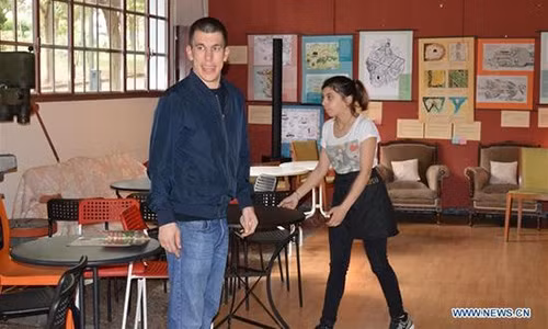 Bức ảnh chụp khi bước chân vào quán cà phê Myrtillo ngày 6 tháng 5 năm 2018.