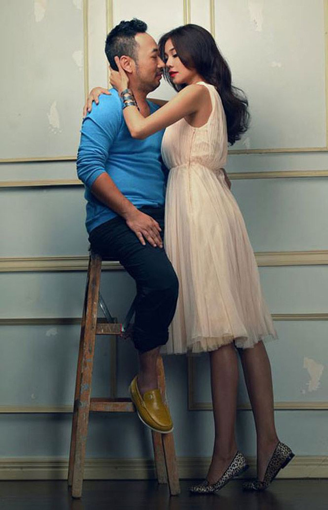 Đạo diễn Nguyễn Quang Dũng và siêu mẫu Thanh Hằng. Ảnh: TL