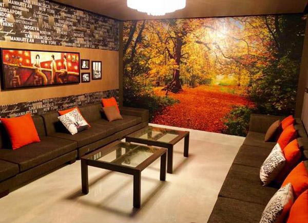 Trong căn biệt thự còn có phòng hát karaoke để cả gia đình cùng thư giãn.