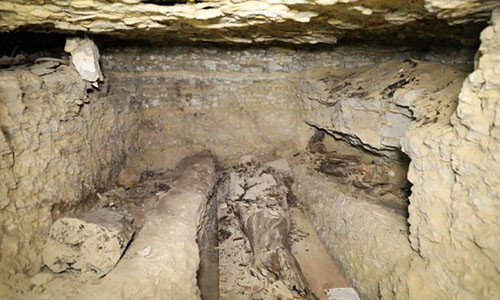 Một trong những nơi mai táng. Ảnh: Bộ cổ vật Ai Cập