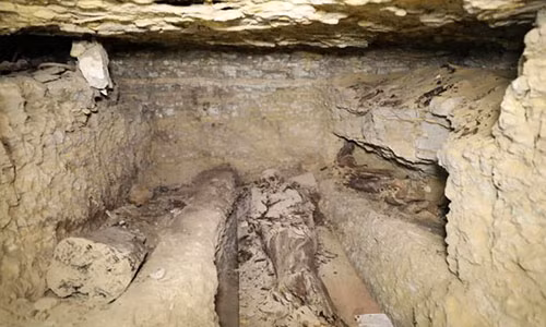 Một trong những nơi mai táng. Ảnh: Bộ cổ vật Ai Cập