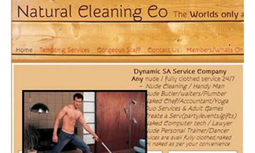 Dịch vụ khỏa thân ở Nam Phi.