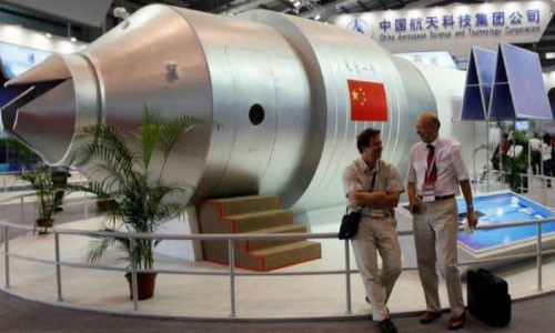 Mô hình trạm Thiên Cung-1 - Ảnh: Sina