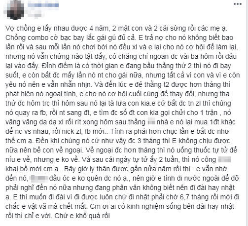 Bi cam 2 cai sung, vo doi ly than khien chong doa tu tu