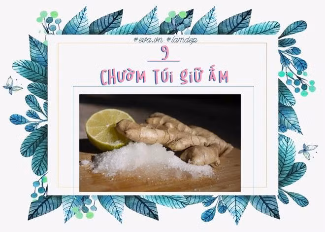 Chườm các túi giữ ấm khi đọc sách hoặc xem TV cũng là một cách giảm cân đơn giản. Túi giữ ấm khiến cơ thể bài tiết mồ hôi, cuốn theo chất thải. Đặc biệt cách giảm cân này giúp bạn trực tiếp lên vùng cụ thể cần được giảm cân. Hoặc đơn giản bạn có thể rang muối hạt với gừng để làm miếng giữ ấm DIY.