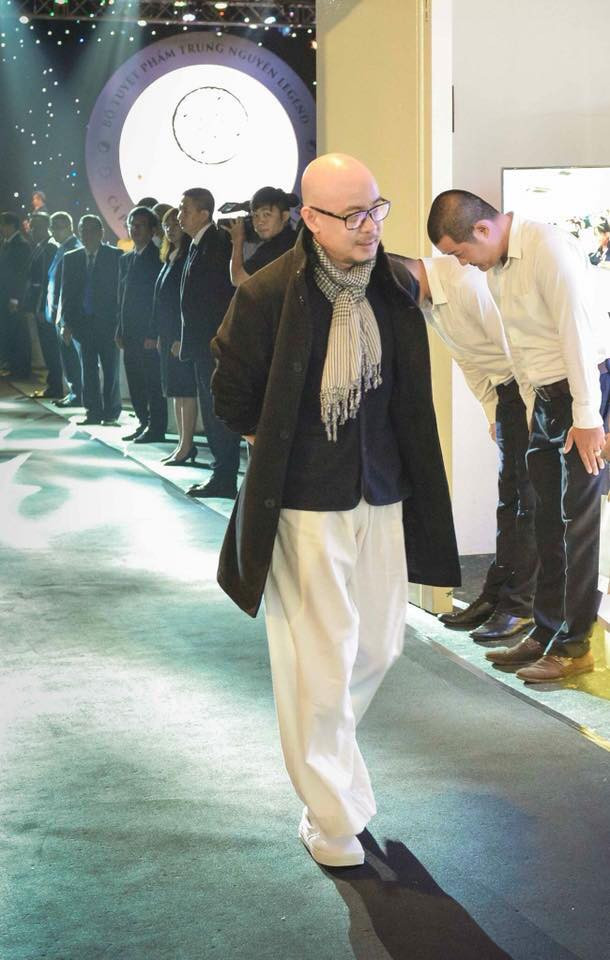 Ông Đặng Lê Nguyên Vũ xuất hiện tại sự kiện kỷ niệm thành lập thương hiệu và ra mắt hệ sản phẩm cà phê mới Trung Nguyên Legend tối ngày 16/6.