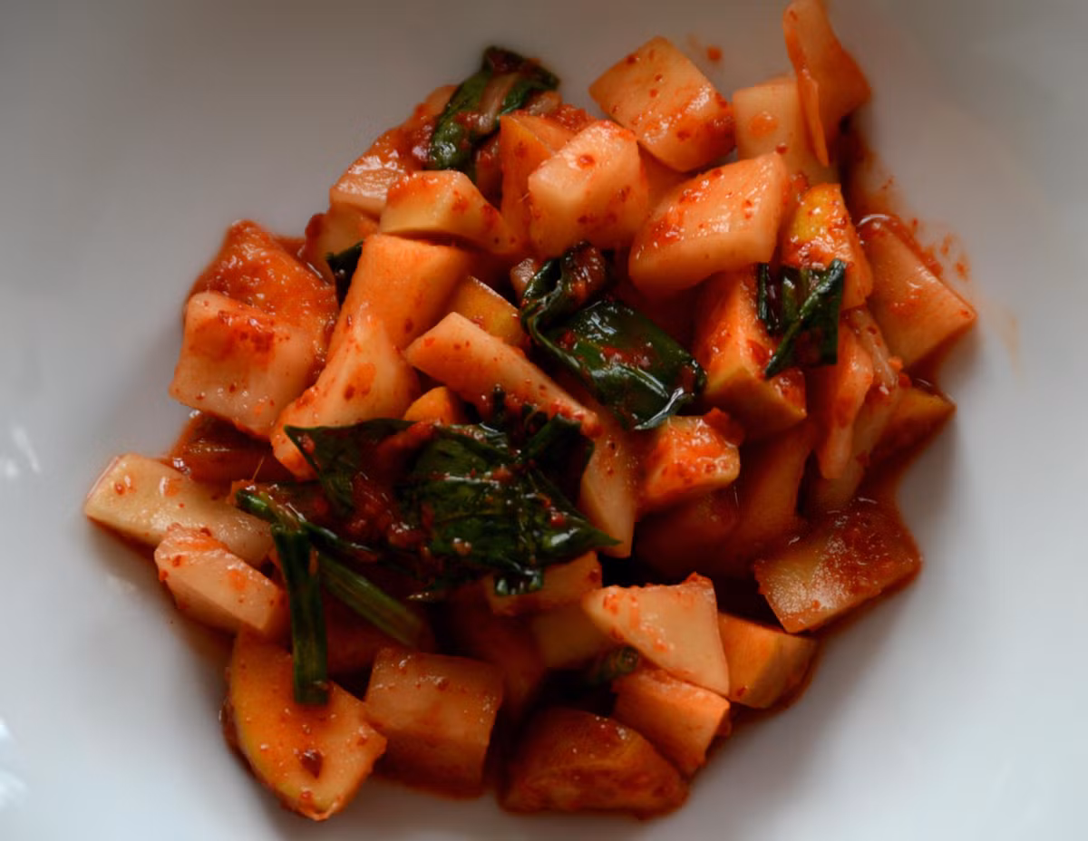 Kim chi táo. Nguồn: Internet.