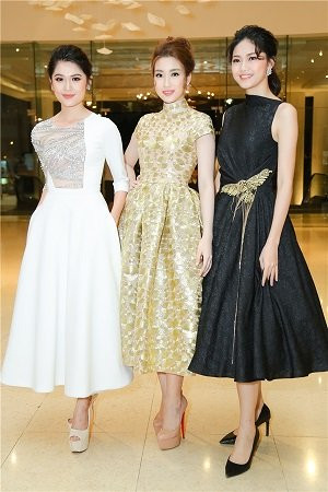 Thanh Tú vẫn giữ được mối quan hệ tốt với Đỗ Mỹ Linh và Thùy Dung sau cuộc thi.